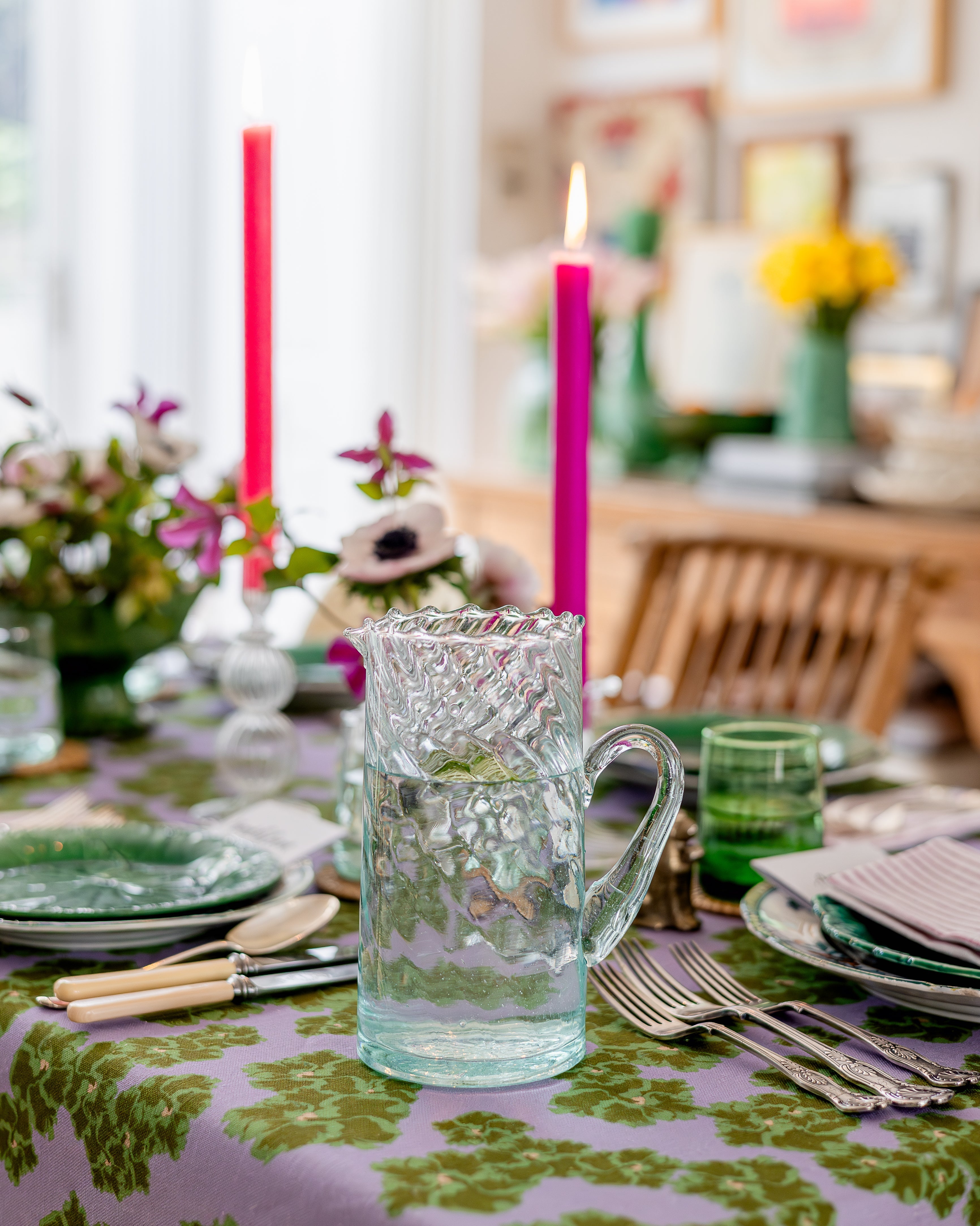 Recycled Moroccan Glass Water Jug