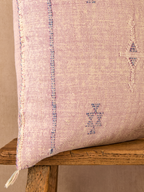 Luxury Cactus Silk Cushion - Pink