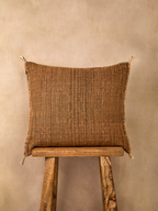 Luxury Cactus Silk Cushion - Chocolate Brown
