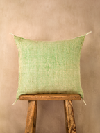 Luxury Cactus Silk Cushion - Pistachio Green