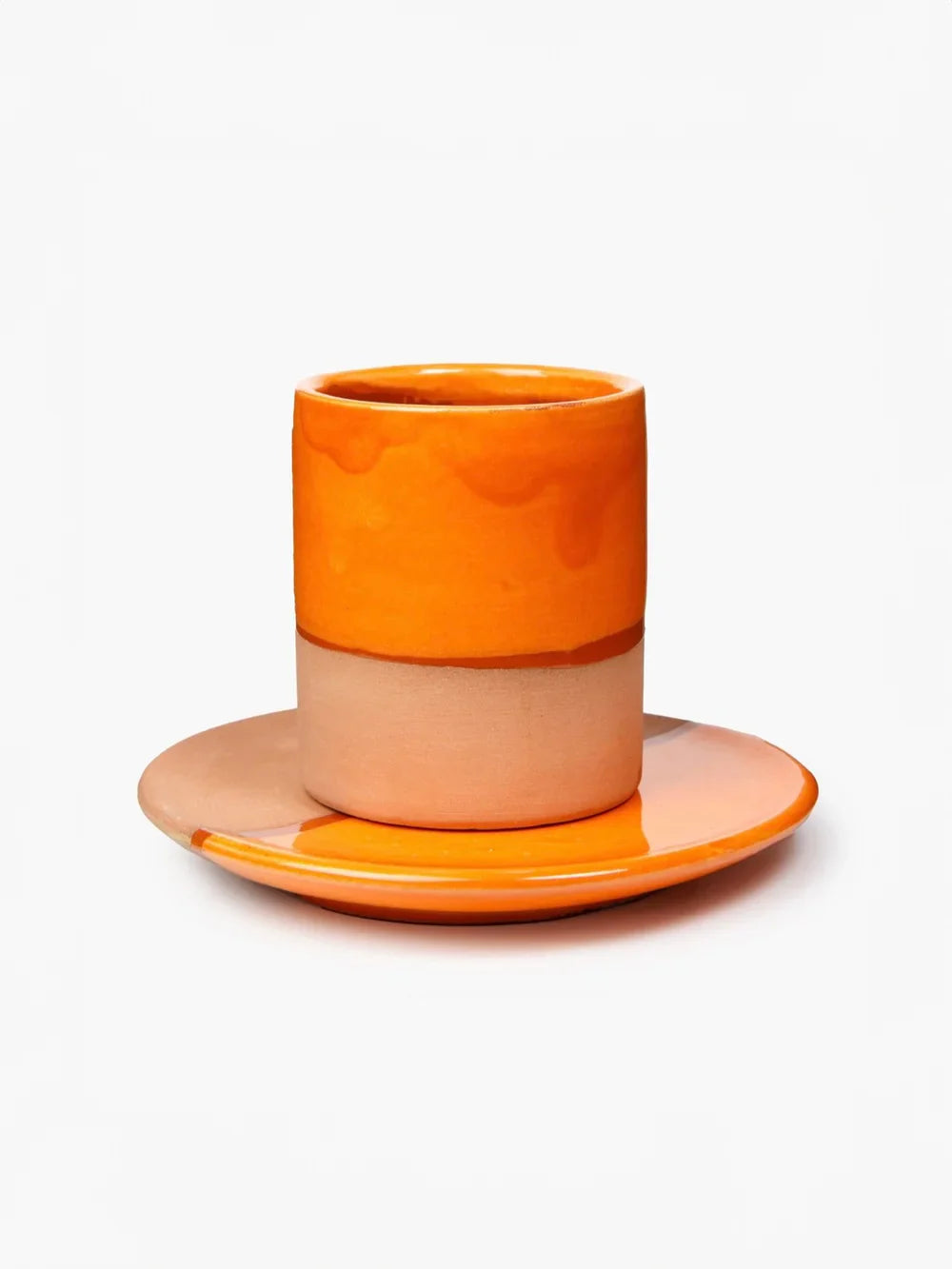 Moroccan Handmade Latte Cup and Saucer