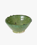 Vintage Tamegroute Green Glazed Bowls
