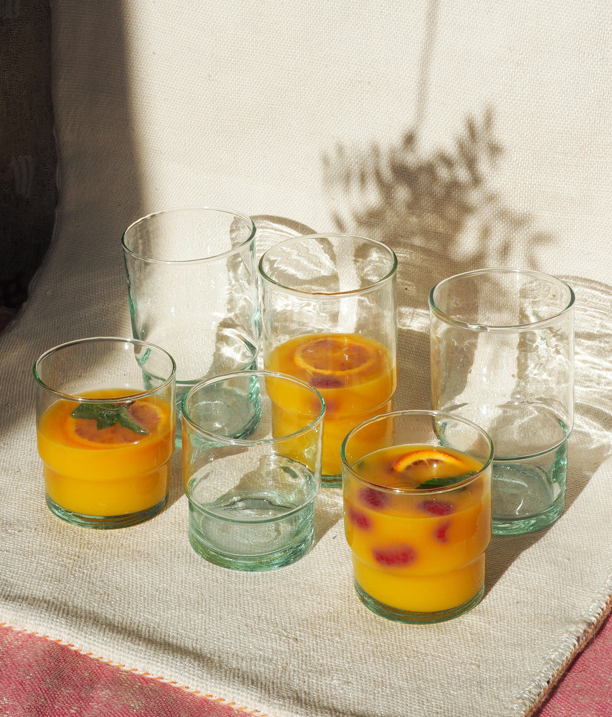 Recycled Moroccan Stackable Half Pint/Pint Glass