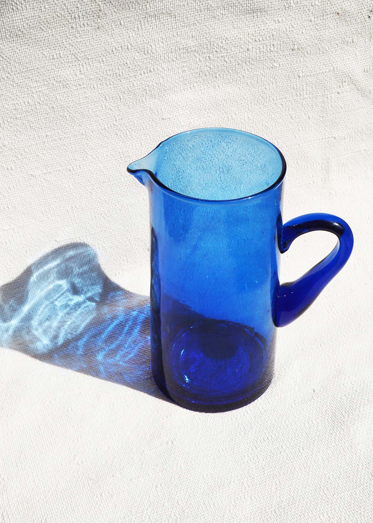 Recycled Moroccan Glass Water Jug