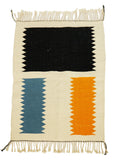 Moroccan Flat weave Abstract Beni Mrirt Kilim Rug 188 x 133 cm