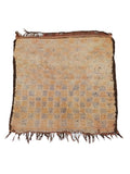 Vintage Peach Mosaic ‘Tableaux’ Rug Beni Mrirt 120 x 116 cm