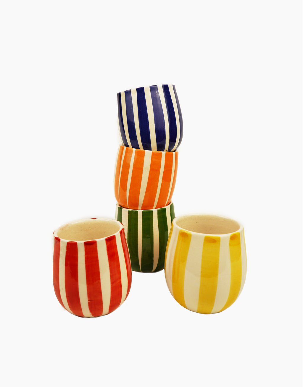 Moroccan Handmade Striped Espresso Cup
