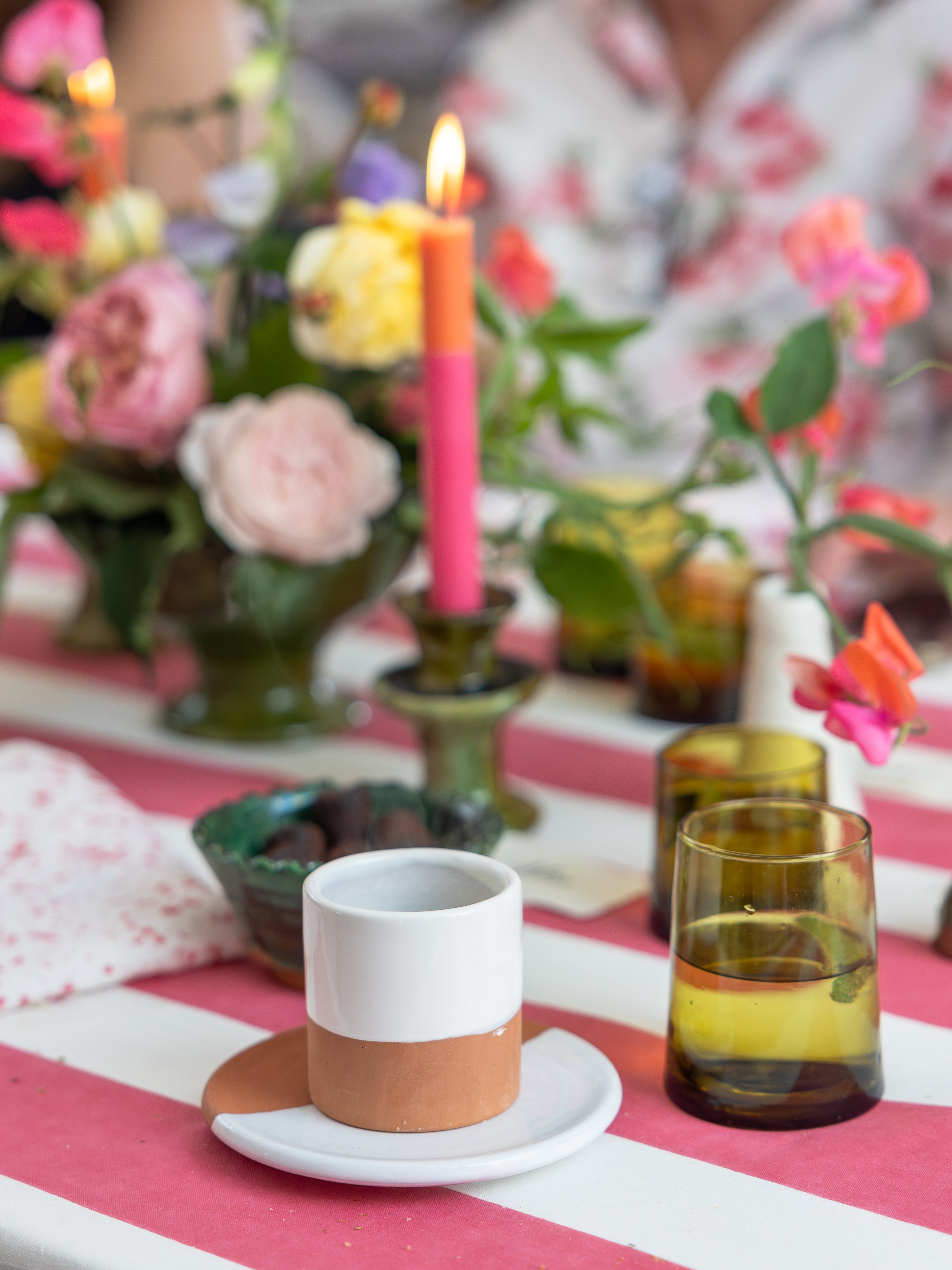 Moroccan Handmade Espresso Cup and Saucer