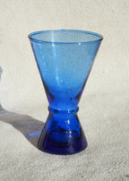 Recycled Moroccan Clear Corset Wine Glass