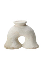Unglazed Tamegroute Ecru Elephant's Foot Candlestick