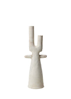 Unglazed Tamegroute Cactus Arc Twin Candlestick Holder