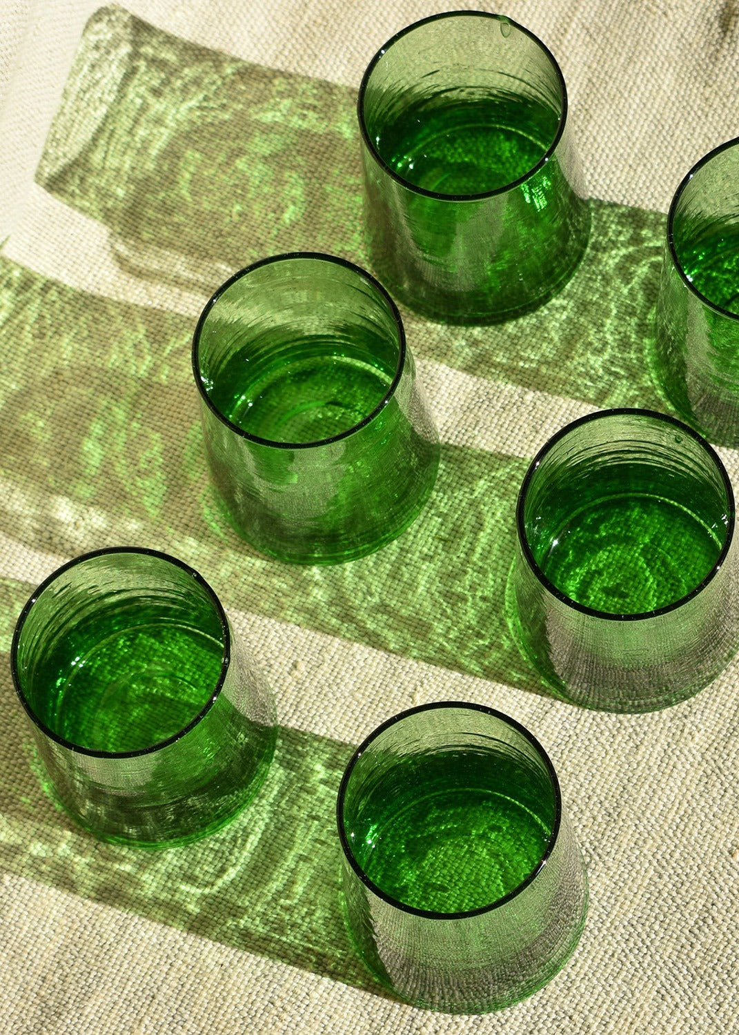 Recycled Moroccan Green Tumbler/Highball Glass