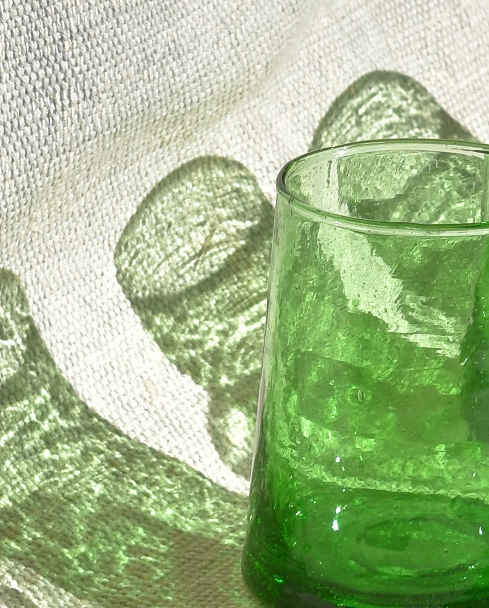 Recycled Moroccan Green Tumbler/Highball Glass