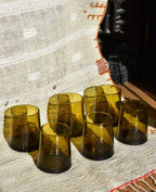 Recycled Moroccan Amber Tumbler/Highball Glass