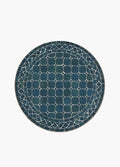 Zellige Tiled Table 60cm - Petrol Blue