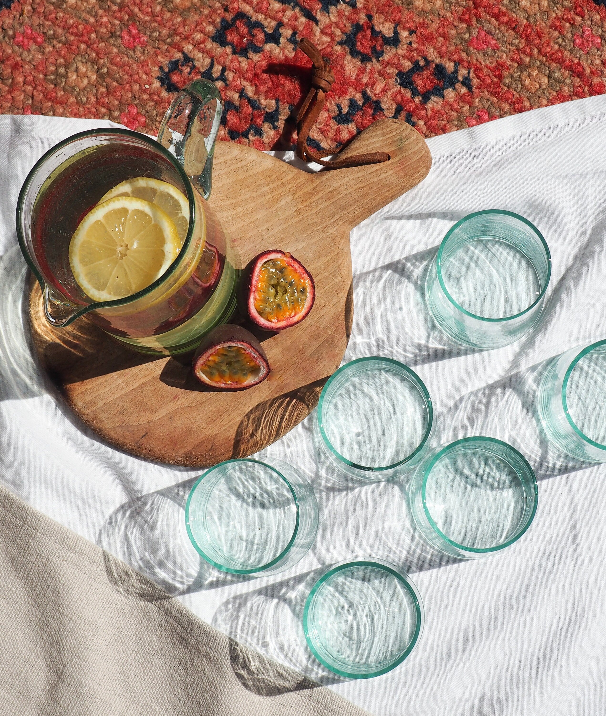 Recycled Moroccan Clear Tumbler/Highball Glass