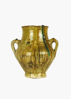 Vintage Tamegroute Two Earring Vase - Ochre