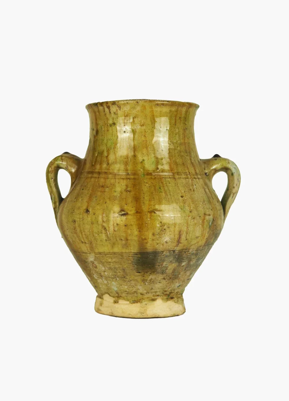 Vintage Tamegroute Two Earring Vase - Ochre