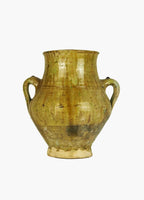 Vintage Tamegroute Two Earring Vase - Ochre