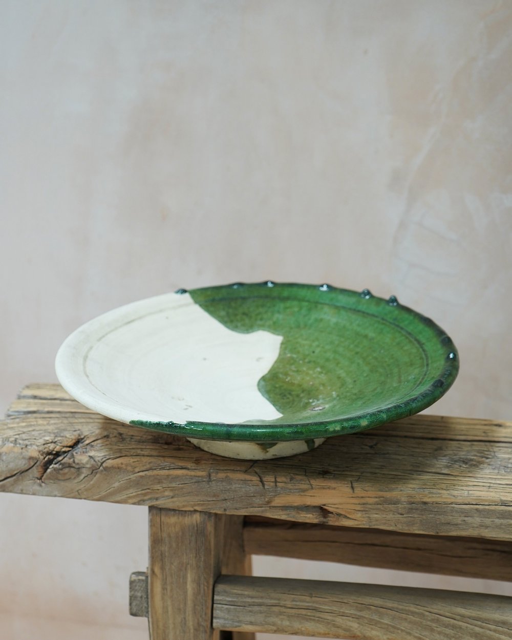 Vintage Tamegroute Serving Platter 50/50 Glaze