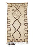 Vintage Beni Ourain Berber Runner 200 x 100 cm