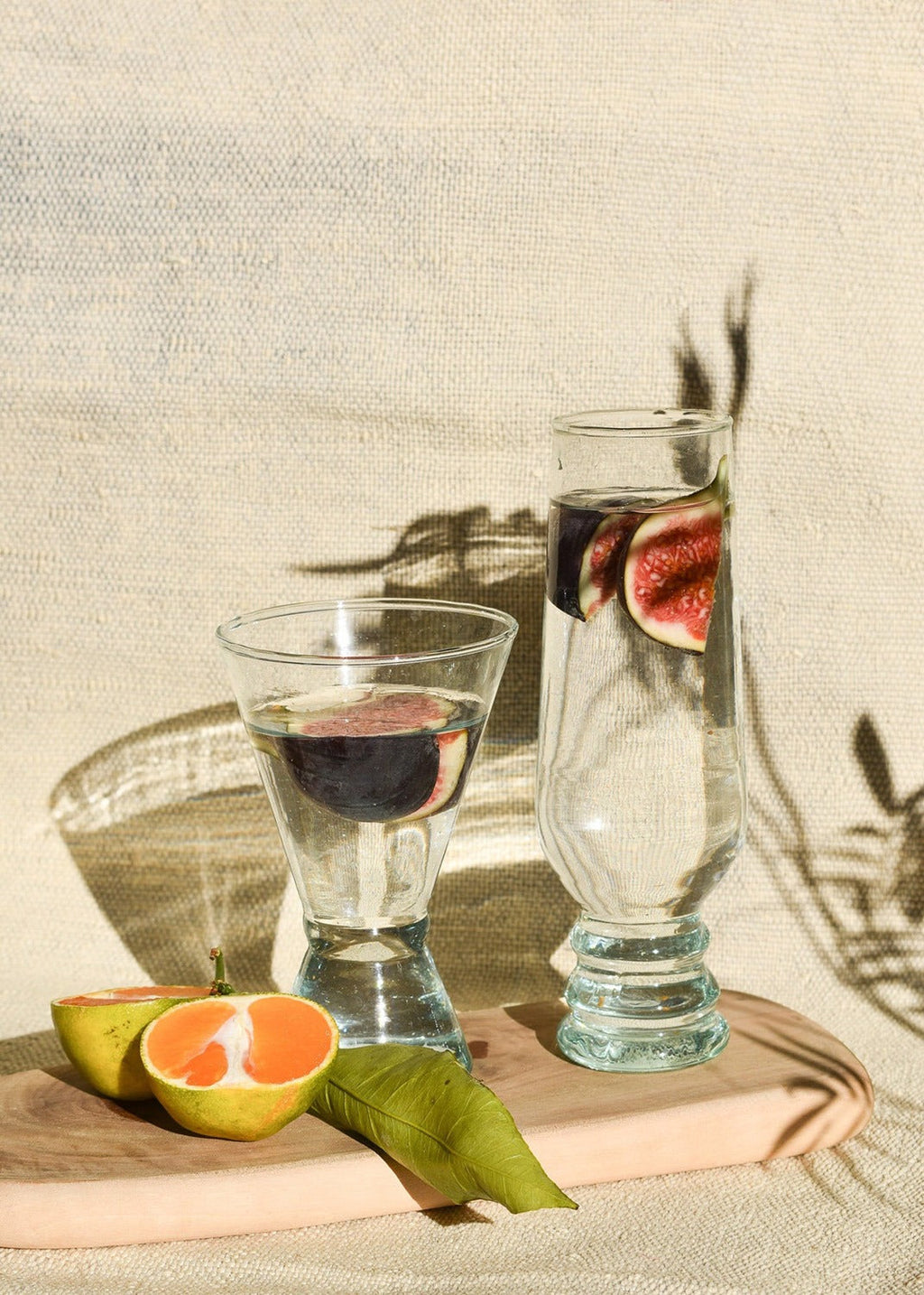 Recycled Moroccan Clear Corset Wine Glass